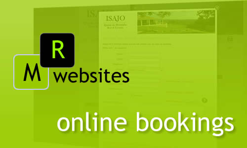 MR Websites online booking systems. Have your clients check availability online. Your clients can book online via your website.
